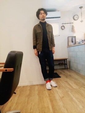 「アイテム（その他アウター）」を使った、Kenta Sakakibaraさん（メンズ・171cm・20代）の冬コーディネート