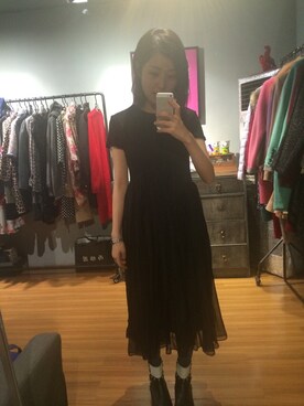 「Alexander McQueen（アレキサンダーマックイーン）のアイテム（ブーティ）」を使った、Daylightさん（レディース・162cm）の冬コーディネート