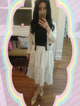 「ZALORA（-）のアイテム（ジャケット/アウター）」を使った、Irisさん（レディース・165cm）の春コーディネート