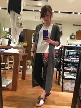 「ネイビーコーデ」｜「アイテム（財布/小物）」を使った、Rinaさん（レディース・158cm）の春コーディネート