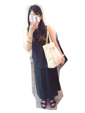 「喫茶巡り」｜maplesyrupさん（レディース・167cm）の夏コーディネート