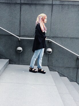 「cotton on（コットンオン）のアイテム（その他アウター）」を使った、شفيكة.さん（レディース・153cm）の秋コーディネート