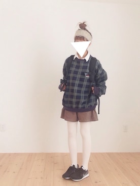 「スウェット×シャツ」｜ｐoｃo.さん（レディース・159cm）の冬コーディネート