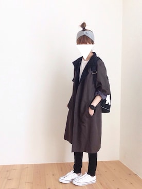 「アイテム（キーホルダー、ホワイト系）」を使った、ｐoｃo.さん（レディース・159cm）の春コーディネート
