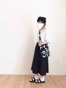 「バルーンスリーブ」｜ｐoｃo.さん（レディース・159cm）の夏コーディネート