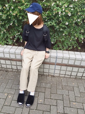 「バルーンスリーブ」｜ｐoｃo.さん（レディース・159cm）の夏コーディネート