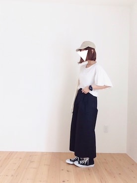 「バルーンスリーブ」｜ｐoｃo.さん（レディース・159cm）の夏コーディネート