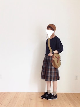 「バルーンスリーブ」｜ｐoｃo.さん（レディース・159cm）の秋コーディネート