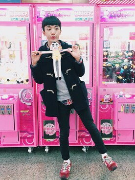 「Taichung」｜「アイテム（ダッフルコート）」を使った、Kartさん（メンズ・172cm）の冬コーディネート
