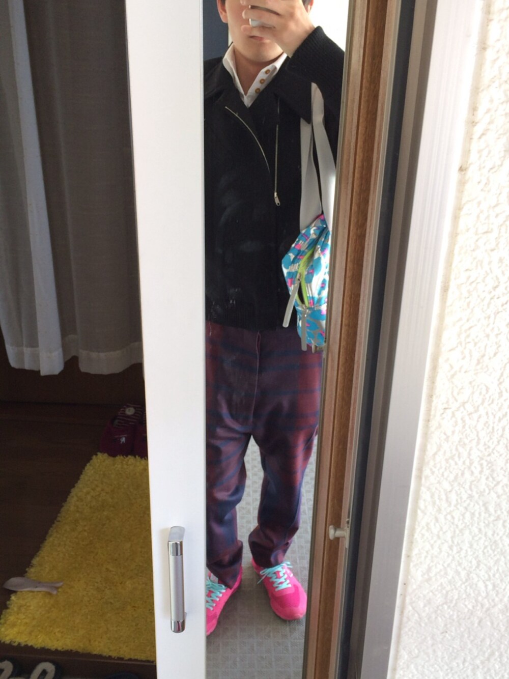 「CoSTUME NATIONAL HOMMEのブルゾン（古着）（ブルゾン、ブラック系）」を使った、satoyoshiさん（メンズ・171cm）の春コーディネートの1枚目の写真