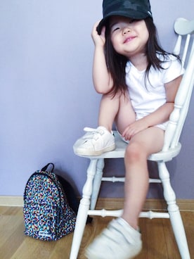 「K（陶芸）（ケイ）のアイテム」を使った、u.corinさん（キッズ・90cm）の夏コーディネート