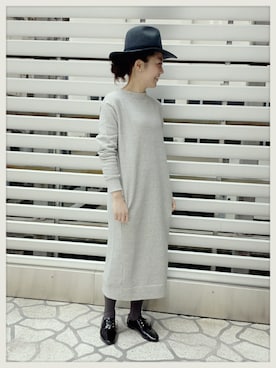 「アダムエロペ」｜「アイテム（その他シューズ）」を使った、KANEKOさん（レディース・155cm）の冬コーディネート