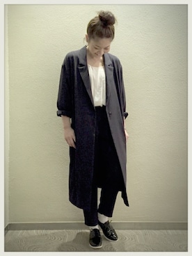 「アイテム（その他シューズ）」を使った、KANEKOさん（レディース・155cm）の春コーディネート