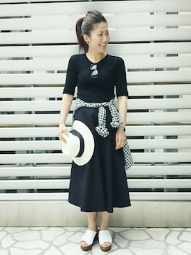 「アイテム（スカート）」を使った、KANEKOさん（レディース・155cm・30代）の春コーディネート