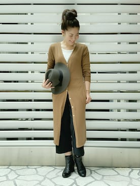 「MIRIAM HASKELL（ミリアムハスケル）のアイテム」を使った、KANEKOさん（レディース・155cm）の秋コーディネート