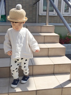 「息子服」｜hibinoteさん（キッズ・80cm）の春コーディネート