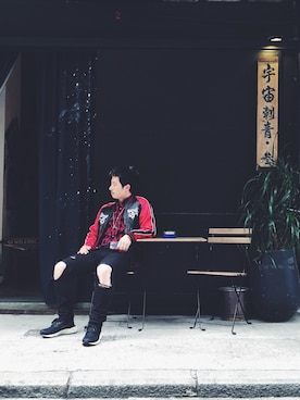 「STYLE」｜「アイテム（ナイロンジャケット）」を使った、Benzoさん（メンズ・178cm）の冬コーディネート