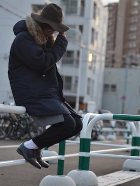「N2B」｜「アイテム（その他アウター）」を使った、satoさん（メンズ・178cm）の秋コーディネート