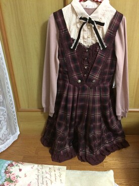 「axes femme（アクシーズファム）のアイテム（パーカー）」を使った、あーちゃんさん（レディース・162cm）の冬コーディネート