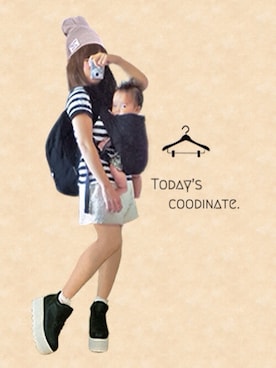 「Ed Hardy（エドハーディー）のアイテム（バッグ）」を使った、***さん（レディース・154cm）の春コーディネート