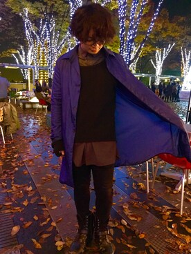 「lot holon（ロットホロン）のアイテム（ダウンジャケット/コート）」を使った、YaSuさん（メンズ・169cm）の秋コーディネート