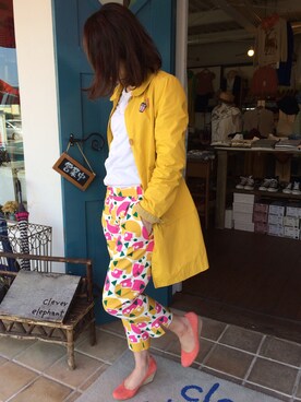 「春 コート」｜clever elephantさん（レディース・153cm）の春コーディネート