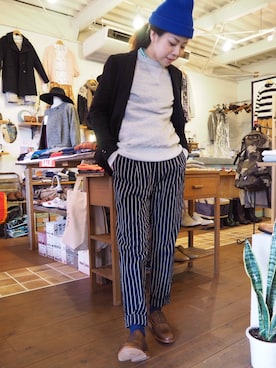 「Ebonyivory（エボニーアイボリー）のアイテム」を使った、clever elephantさん（レディース・153cm）の冬コーディネート
