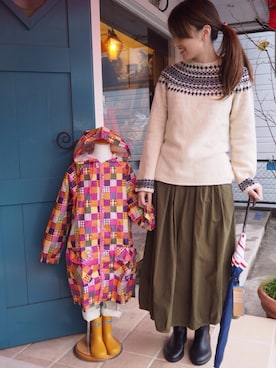 「NOR'EASTERLY（ノアイースターリー）のアイテム」を使った、clever elephantさん（レディース・164cm）の冬コーディネート