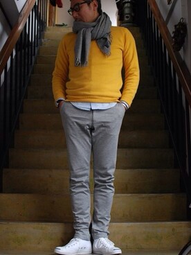 「JACKPURCELL」｜clever elephantさん（メンズ・178cm）の冬コーディネート