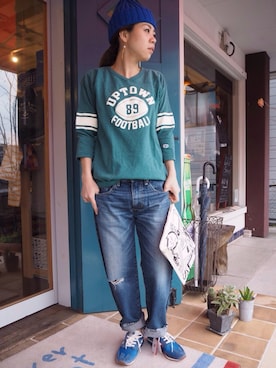 「MAPTOTE（ マップトート）のアイテム」を使った、clever elephantさん（レディース・153cm）の冬コーディネート