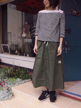 「Hands of creation（ハンズオブクリエイション）のアイテム（トップス）」を使った、clever elephantさん（レディース・153cm）の秋コーディネート