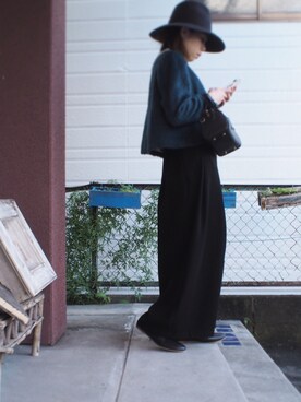 「TOSCANI（トスカーニ）のアイテム」を使った、clever elephantさん（レディース・153cm）の秋コーディネート