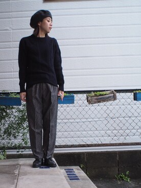 「WILLIAM LOCKIE（ウィリアムロッキー）のアイテム」を使った、clever elephantさん（レディース・153cm）の秋コーディネート