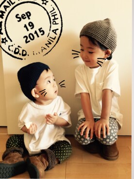 su shoさん（キッズ・100cm）の秋コーディネート