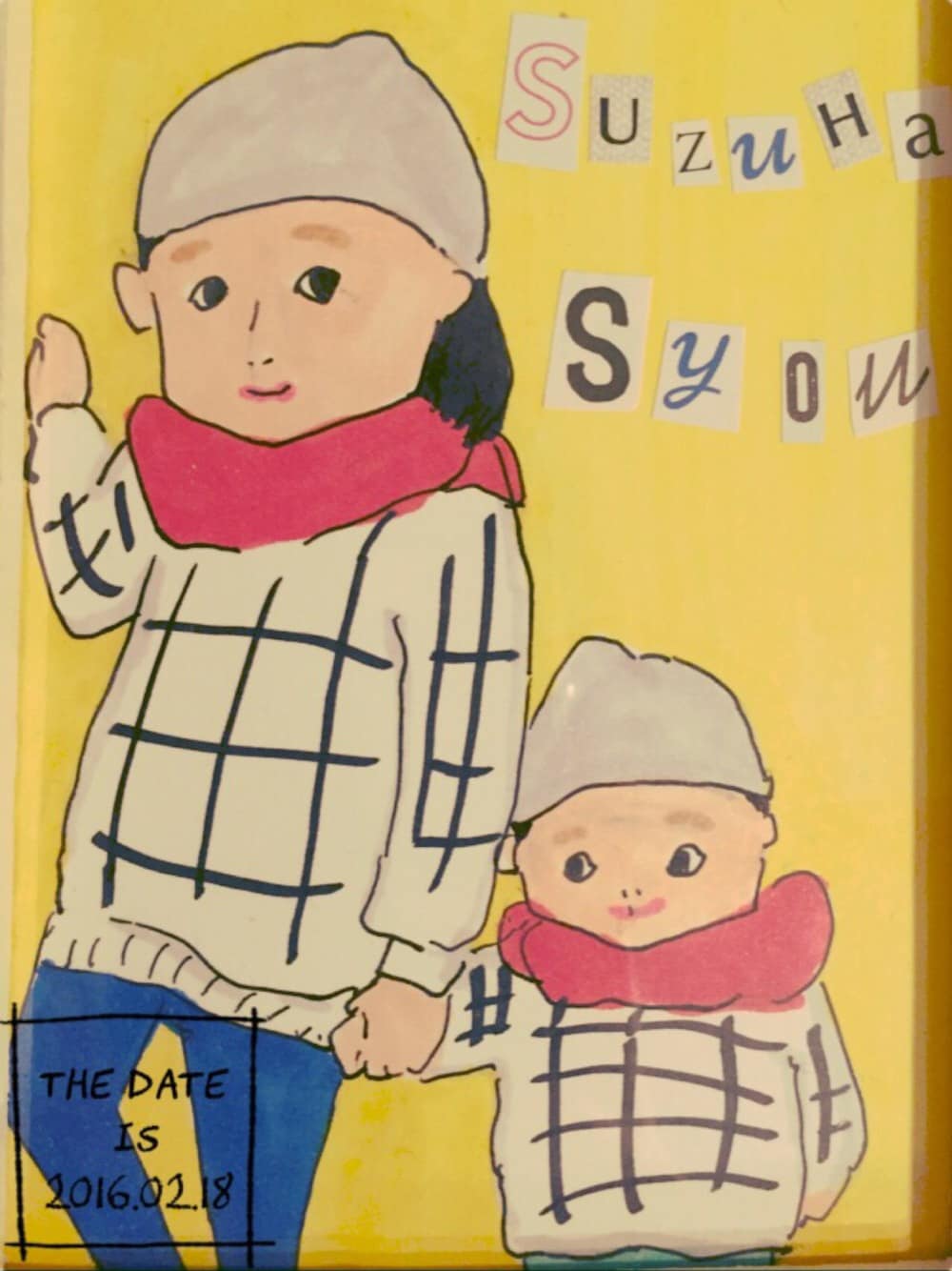 その他の帽子、その他のその他、その他のその他を着用したキッズの冬コーディネートの1枚目の写真