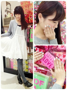 「アイテム（イヤリング）」を使った、hitomi♪さん（レディース・158cm・20代）の冬コーディネート