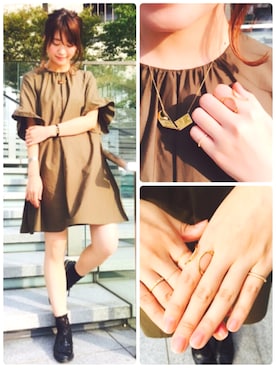「アイテム（腕時計）」を使った、hitomi♪さん（レディース・158cm）の秋コーディネート