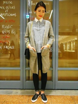 イエナスローブ横浜 スタッフさん(レディース・167cm)の冬コーディネート