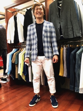 「アイテム（ニット/セーター）」を使った、ippeiさん（メンズ・162cm）の秋コーディネート