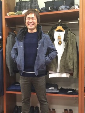 「アイテム（ニット/セーター）」を使った、ippeiさん（メンズ・162cm）の秋コーディネート