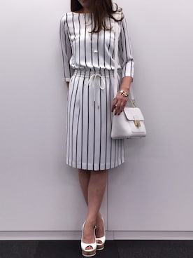 「アイテム（ワンピース/ドレス）」を使った、PINKY&DIANNEさん（レディース・163cm）の春コーディネート