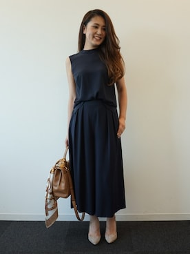 「アイテム（マフラー）」を使った、PINKY&DIANNEさん（レディース・163cm）の夏コーディネート