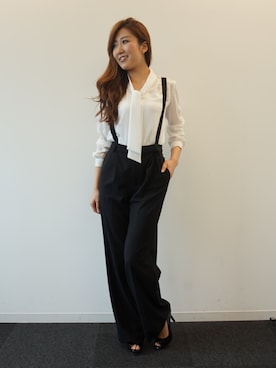 Tvドラマ せいせいするほど愛してる 武井咲さん演じる栗原未亜着用 カシドスサロペットパンツを使った人気ファッションコーディネート Wear