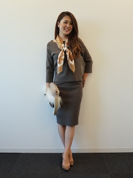 「ニットアップ」｜PINKY&DIANNEさん（レディース・163cm）の秋コーディネート