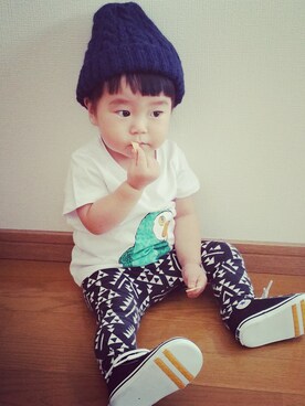 「インコ」｜AyumiIryoさん（キッズ・80cm）の夏コーディネート