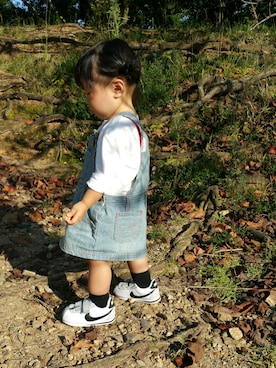 「1歳6ヶ月」｜「アイテム（オールインワン・サロペット）」を使った、AyumiIryoさん（キッズ・80cm）の秋コーディネート