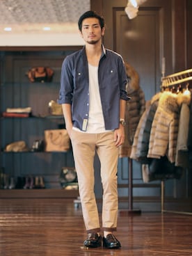 nano・universe men's STAFFさん（メンズ・178cm）の夏コーディネート