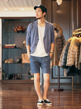 nano・universe men's STAFFさん（メンズ・178cm）の夏コーディネート