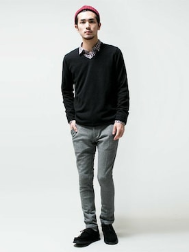 nano・universe men's STAFFさん（メンズ・178cm）の秋コーディネート
