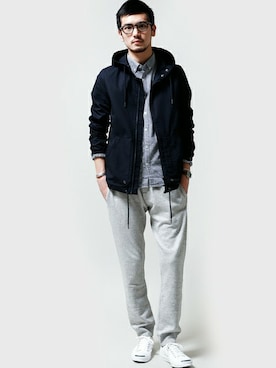nano・universe men's STAFFさん（メンズ・178cm）の春コーディネート